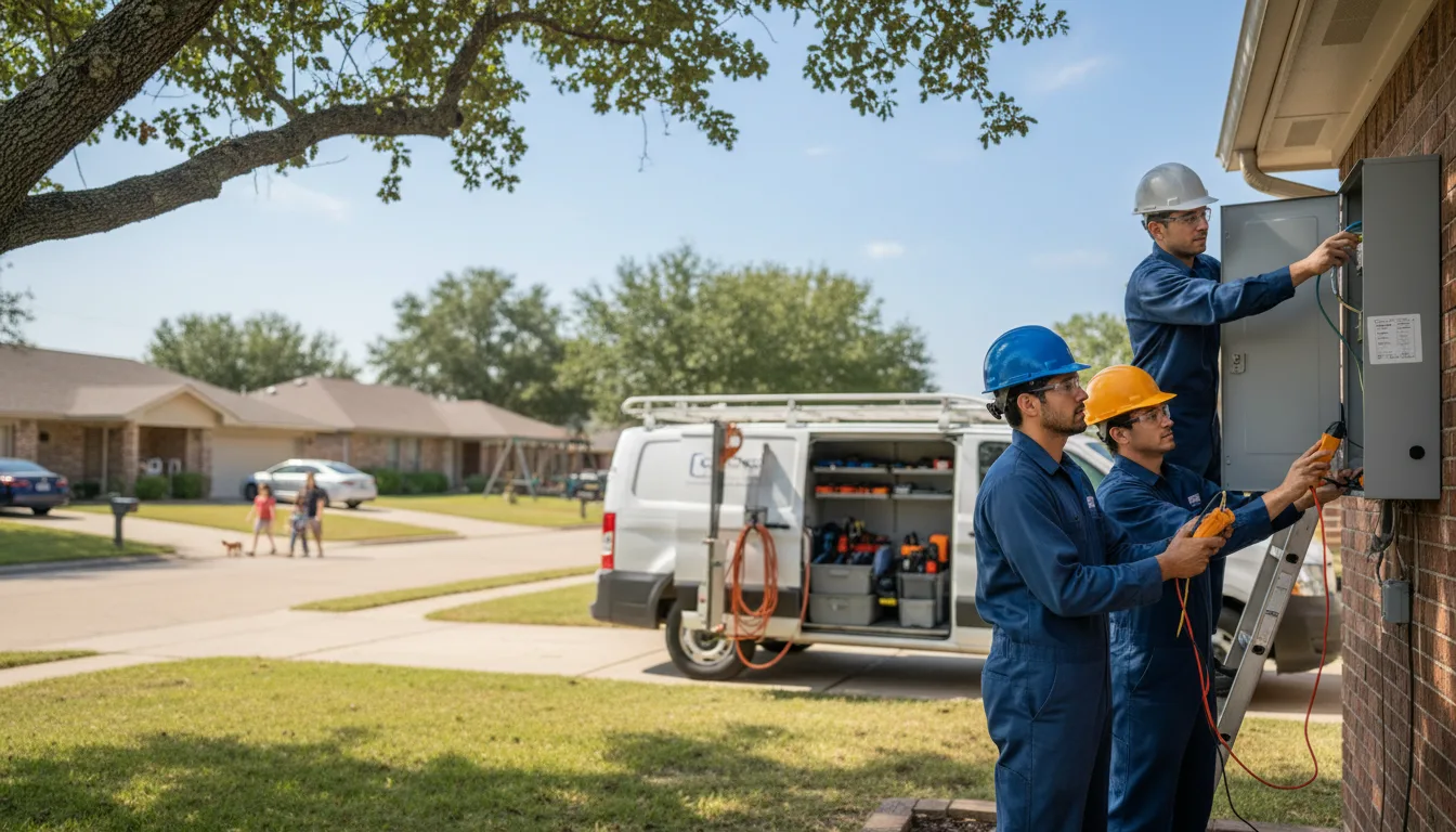 Certified electrician providing emergency electrical services in Lasara, TX